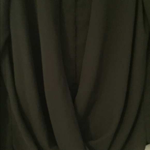 Draped sheer black top - Picture 2 of 2